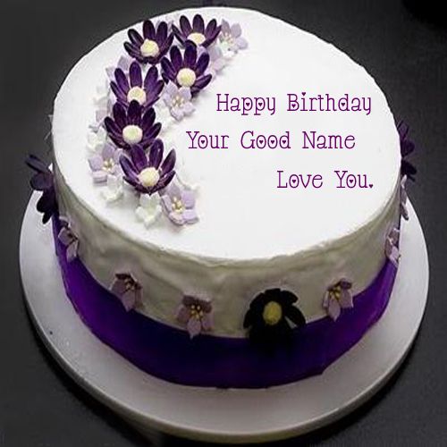 Happy Birthday Wishes Name Flowers Cake Pictures Create Free Image